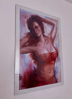 Wandbild mit Rahmen 90 cm x 150 cm