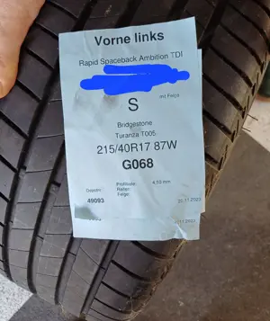 4 Stk. Alu-Felgen inkl. Sommerreifen für Skoda Fabia III oder Rapid (SB) Bild 8