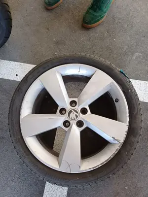 4 Stk. Alu-Felgen inkl. Sommerreifen für Skoda Fabia III oder Rapid (SB) Bild 4
