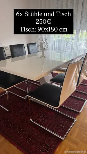 Esstisch und Stühle Bild 2