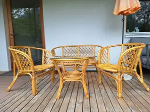 Rattangarnitur