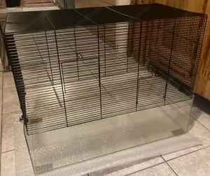 Hamsterkäfig Glas Terrarium Kleintiere inkl. Zubehör Bild 2