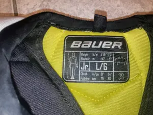 Eishockey Brustpanzer Schulterschutz Bauer Junior Gr. L Bild 2