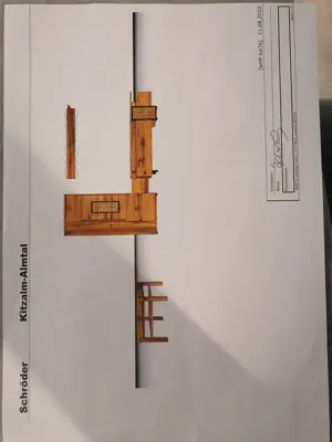 Wunderschöne hochwertige Wohnwand aus Eiche Bild 6