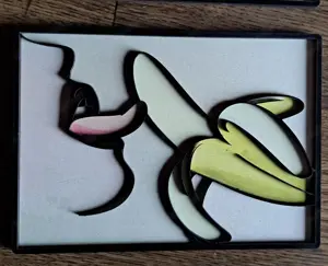 Handgemalte Pop-Art aus Holz Bild 2