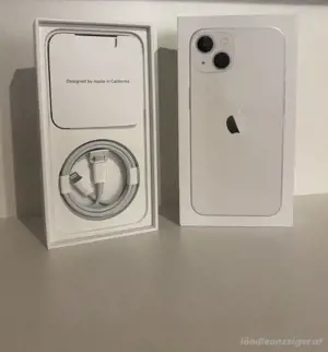 Apple iPhone 13 , 128GB ohne simlock mit OVP , akku kapazität : 88% , weib Bild 2