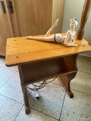 ArtDeco Stehlampe mit Beistelltisch 30er Jahre Bild 3