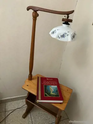 ArtDeco Stehlampe mit Beistelltisch 30er Jahre Bild 2