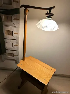ArtDeco Stehlampe mit Beistelltisch 30er Jahre Bild 4
