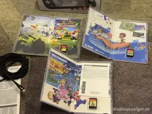 Nintendo Switch lite spielkonsole mit 3 videospiel im originalverpackung Bild 5