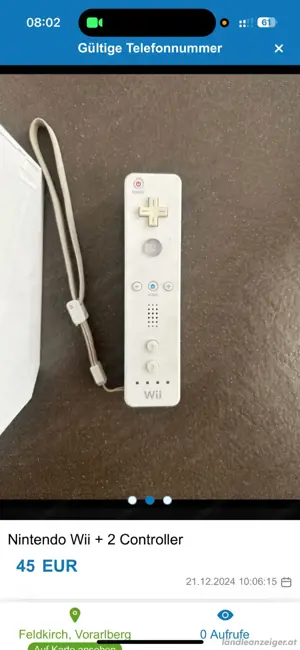 Wii Spielekonsole  inkl. 2 Controller und Spiele  Bild 3