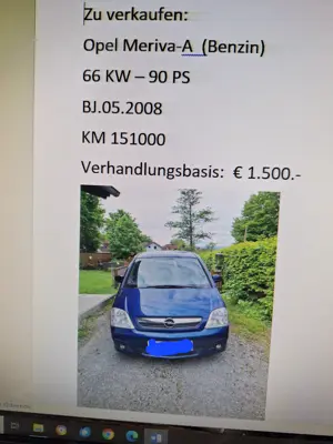 Opel meriva zu verkaufen 