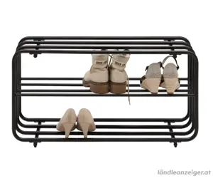 Schuhregal aus Metall  Breite Höhe Tiefe: 80 42 30 cm
