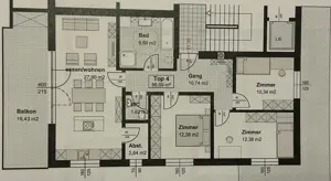 Helle 4-Zimmerwohnung in ruhiger Lage BJ2019 Teilmöbliert Bild 10
