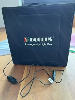 Fotobox 30x30cm, Mini-Fotostudio mit dimmbaren LEDs