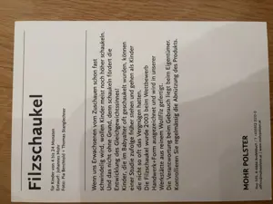 Filzschaukel  Bild 2