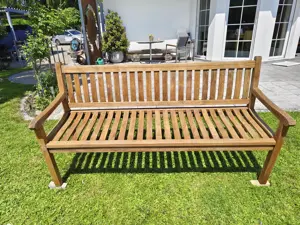 Gartenbank 180cm breit aus Teak Holz