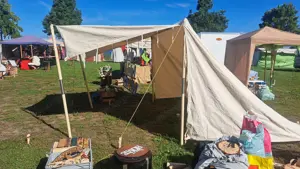 Zelt Mittelalter MarktStand Bild 4
