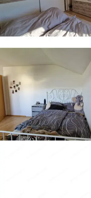 Bett weiss 160x180  Bild 2