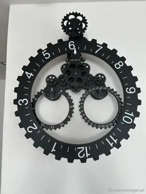 Invotis Zahnraduhr schwarz 