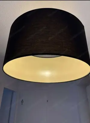 Moderne schwarze Deckenlampe Bild 2