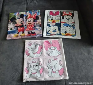 3x Disney Micky Maus & Co. Kissen Bezug 40x40