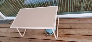 tisch sicherheitsglas cremeweiß  Bild 2