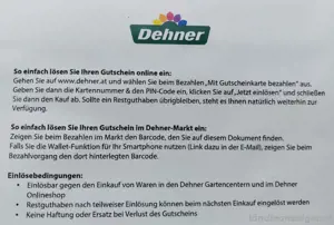 Dehner Gutschein