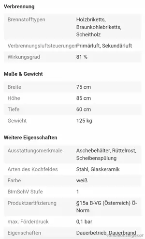 Holzherd Holzofen Bild 3