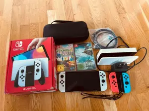 Nintendo Switch OLED inkl. Zubehör & Spielen