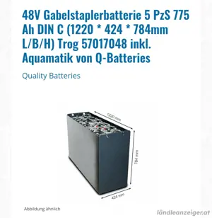 Staplerbatterie 48 V 775 AH Bild 5