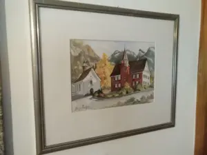 Aquarell Rathaus Hohenems, Gebhard Platzer  Bild 3