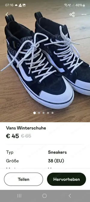 Vans Winterschuhe wie neu