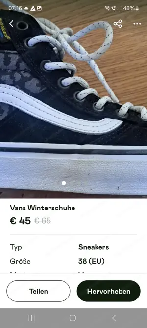 Vans Winterschuhe wie neu Bild 4