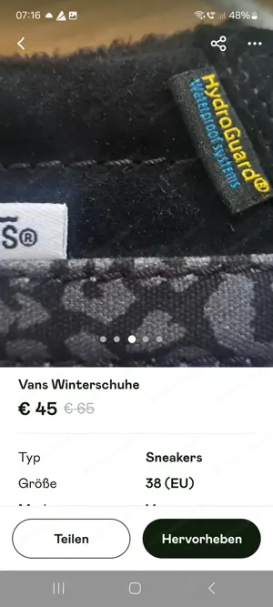 Vans Winterschuhe wie neu Bild 2