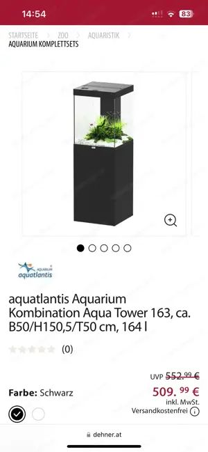 Aquarium schwarz