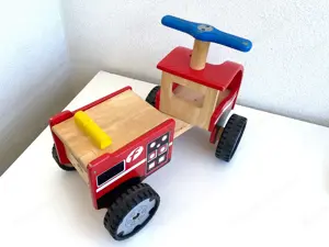 Feuerwehr Rutschauto, Holzspielzeug, Kinderfahrzeug Bild 2