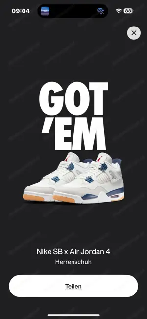 Air Jordan 4 x Nike SB  Navy 