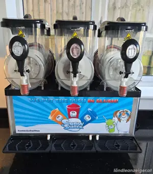 Slush-Puppie-Maschine, kommerzielles Snowshock-Dreifachpaket.