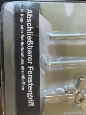 Fenstergriffe abschließbar 9 Stk neu Bild 2