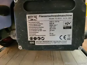 Fliesenschneidmaschine  Bild 3