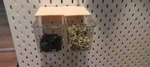 Neuer Halter mit Schnappverschluss für Ikea Skadis Behälter  Bild 3