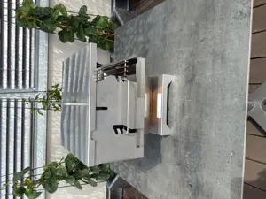 THÜROS T1 Tischgrill Direkt Plus Holzkohlegrill Set inkl. Elektro Set und Ständer Bild 2