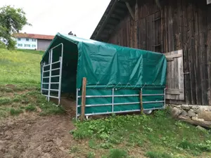 VOSS Weidezelt mit Planen, Mittelpanel und Tür Bild 5
