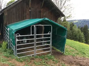 VOSS Weidezelt mit Planen, Mittelpanel und Tür Bild 4
