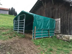 VOSS Weidezelt mit Planen, Mittelpanel und Tür Bild 3