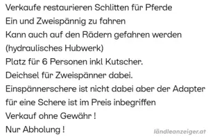 Pferde Schlitten Bild 5