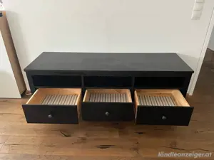 Ikea Hemnes TV Bank schwarz Bild 2