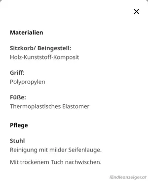 Ikea Stühle ODGER 2er Set Bild 3
