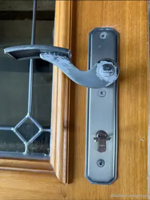 Massive Eichen-Haustür, Schreinerarbeit incl. Rahmen Bild 9